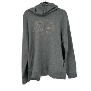 Nike Women's Gold and Gray Rally Hoodie size 1x‎